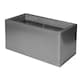 image 4 of Primrose Zinc Steel Outdoor Silver Weather Resistant Patio Planter 50cm