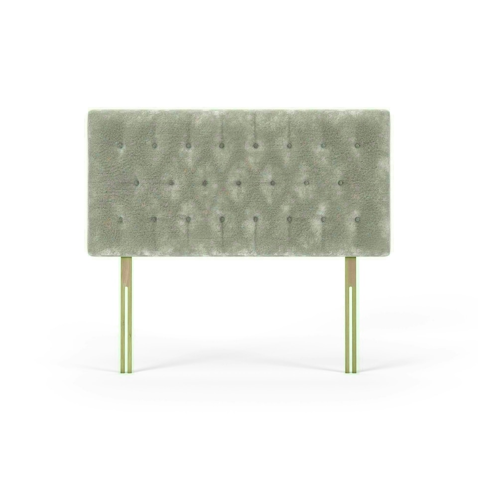 Lona Silver Chenille Headboard Super King | Multi