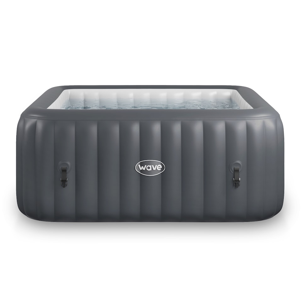 image 1 of Wave Pacific 6 Person Inflatable Hot Tub, Dark Grey