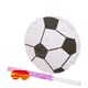image 1 of Fax Potato 3pc Football Pinata Set with Stick & Blindfold - Pink Stick