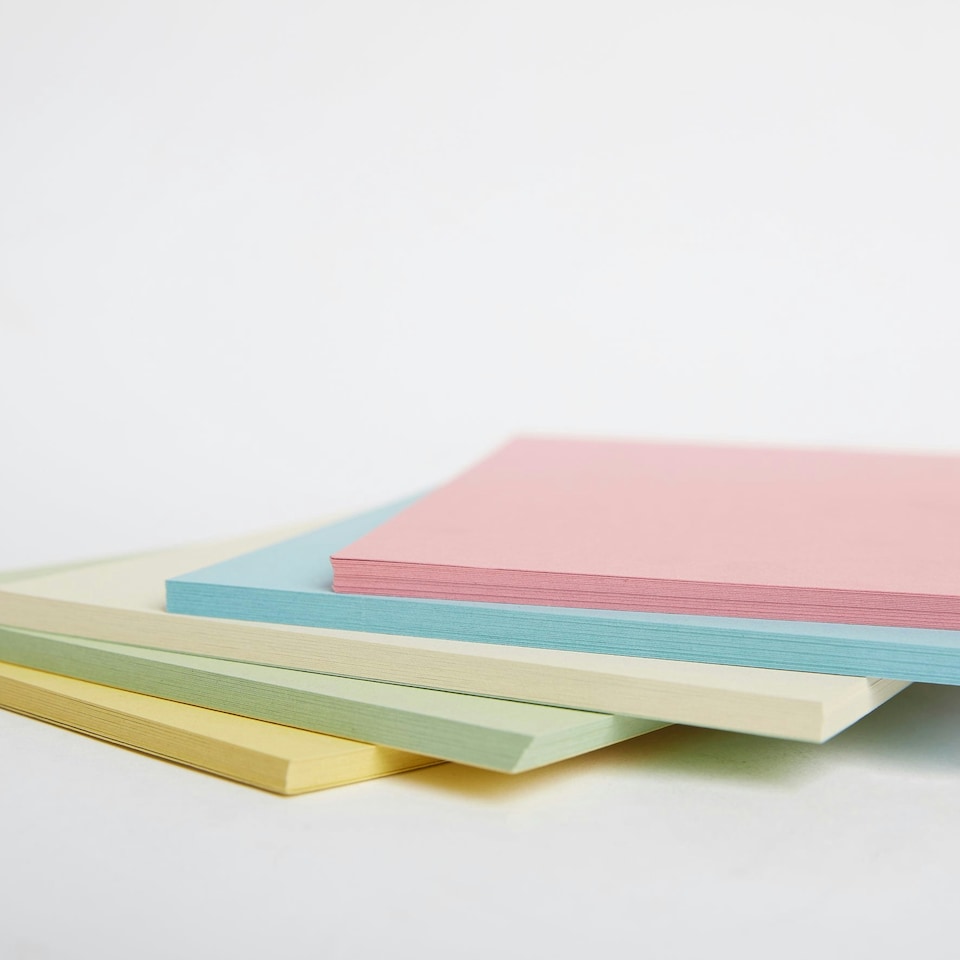 image 1 of Stephens Card Pastel Colours 210gsm, 100 Sheets, Pastel, A4