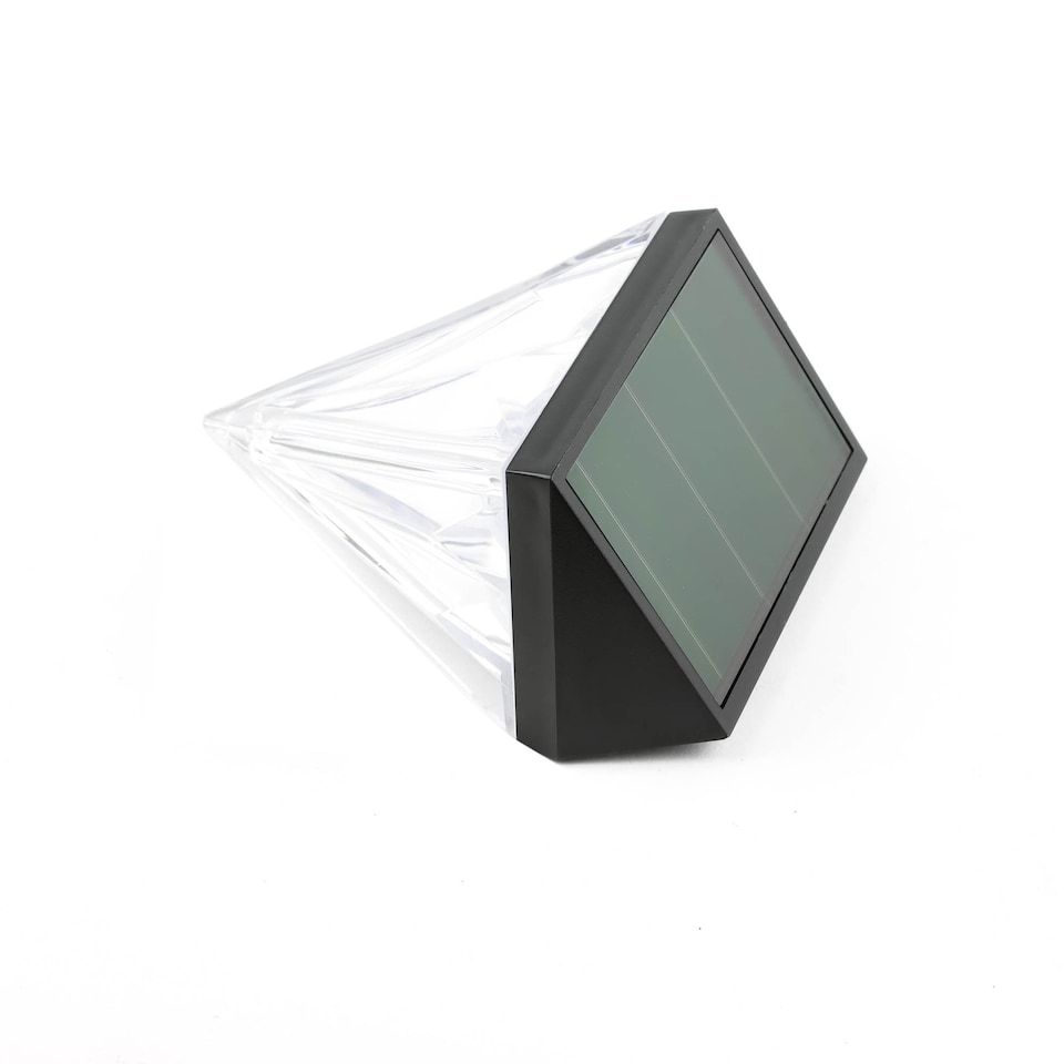 image 1 of Pack of 4 Solar Diamond Fence Lights Warm White