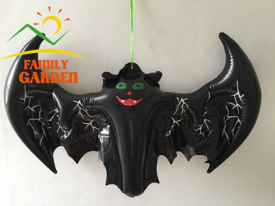 image 1 of 12Pcs Halloween Inflatable Bats - Scary Spooky Party Decor (46cm x 36cm)