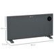 image 7 of 2000W Electric Convector Heater, Quiet Space Heater with LED Display, Grey
