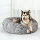 image 5 of Skylos Dog Bed Cat Beds Washable Large Puppy Soft Warm Calming Cushion Round Grey | Grey | XL
