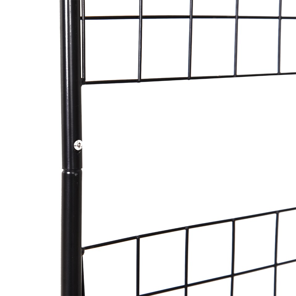 image 1 of Outsunny Metal Vintage Style Garden Arch Lawn Arbor Trellis Climbing Plant Rose