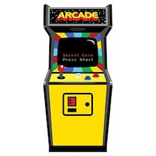 1980s Colour Video Arcade Game Lifesize Cardboard Cutout - 184cm
