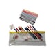 image 1 of Stationery Filled Yellow Zip 13x5" Pencil Case with Colouring Pencils