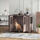 image 2 of PawHut Dog Crate Kennel Cage for Extra Large Dog, Indoor End Table, Purple