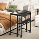 image 6 of HOMCOM 63 cm Foldable Computer Desk on Wheels for Small Spaces Black | Black | Black wood grain | 63W x 50D x 75H cm