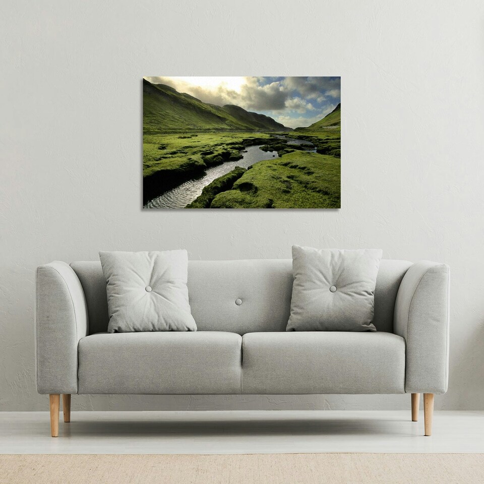 image 1 of Spring in Scotland Valley (Canvas Print)
