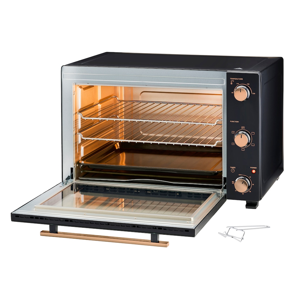 image 1 of Cooks Professional 60L Mini Oven - X-Large Electric Countertop Cooker with Adjustable Temperature & Timer