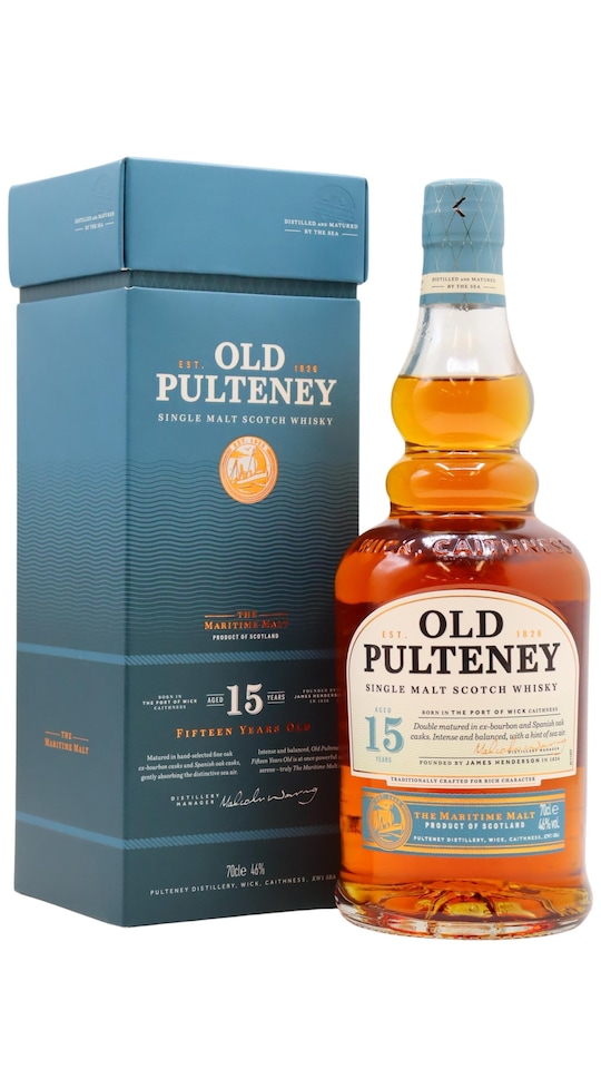 image 1 of Old Pulteney - Single Malt Scotch 15 year old Whisky | Multi | vanilla and honey with the faintest hint of brine | 1