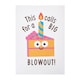 image 1 of Humour Birthday Card - Big Candle On Piece Of Cake With Type
