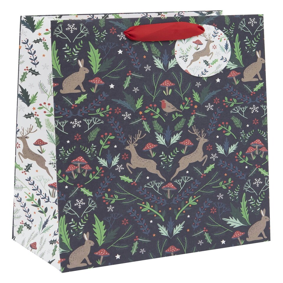 Glick Gift Bag Large Enchanted Midnight for Christmas Wrapping, for him at Xmas