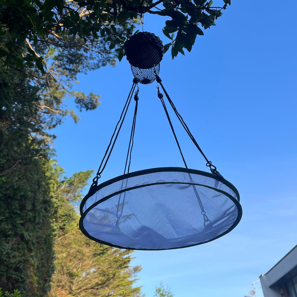 image 1 of Large Mesh Bird Feeder Seed Catcher Tray