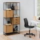 image 5 of Swindon Bookcase with 2 Doors, 3 drawers and 2 Shelves in Black