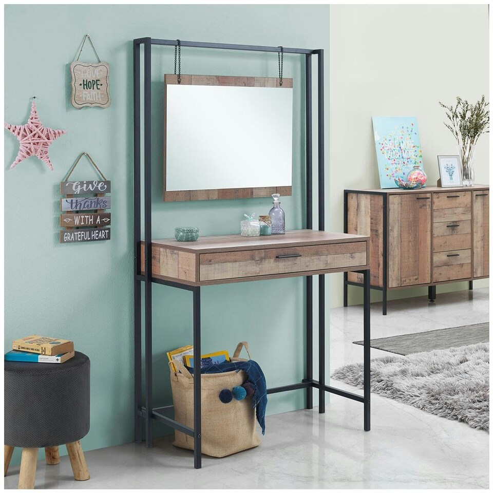 image 1 of Stretton Dressing Table with Vanity Mirror