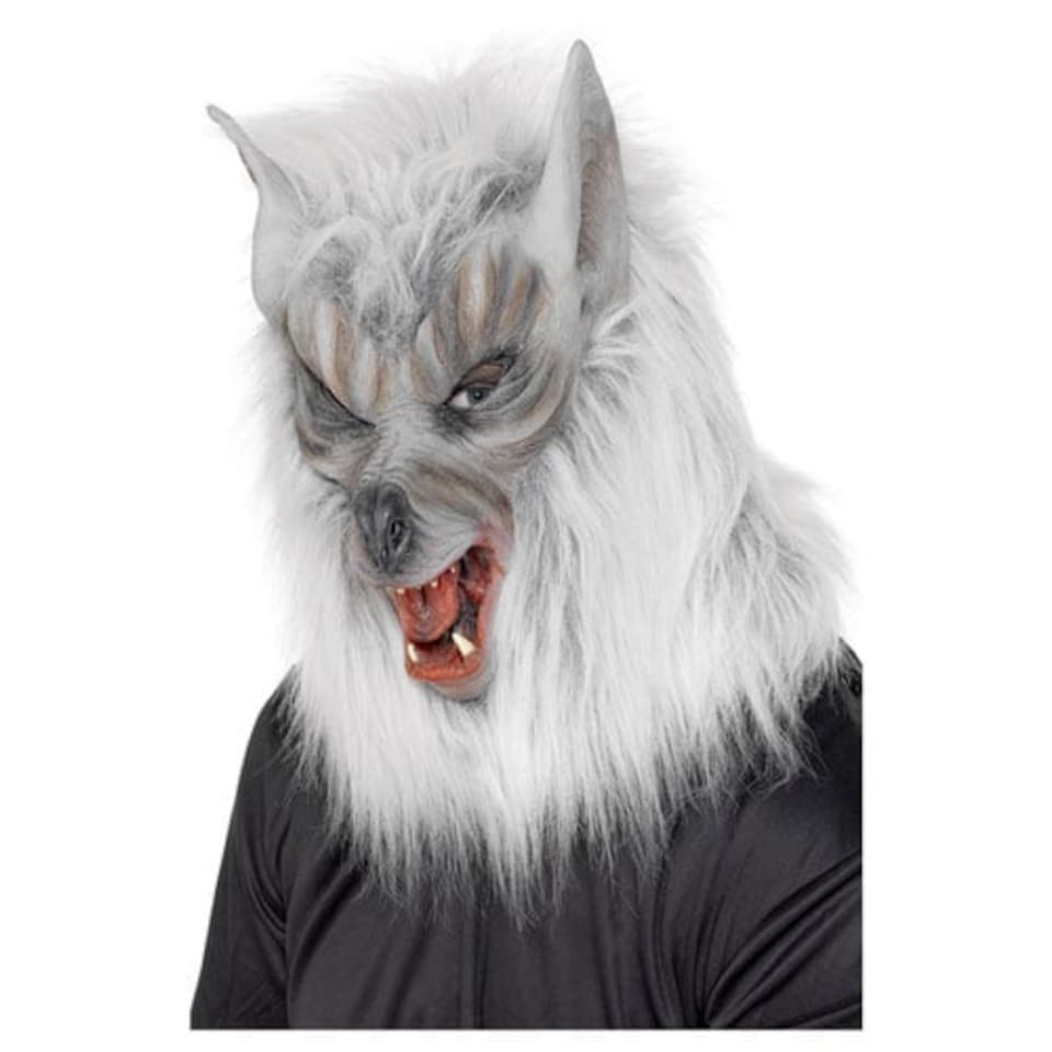 Grey Wolf Halloween Unisex Fancy Dress Face Mask