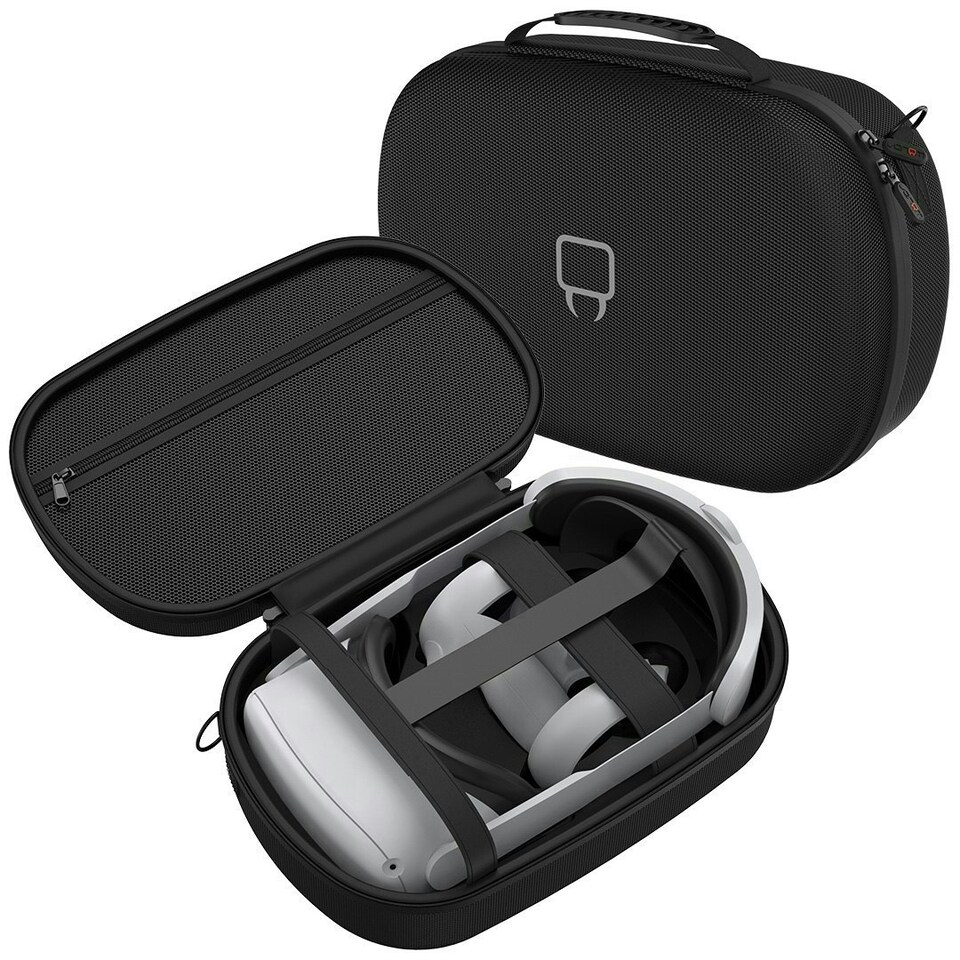 image 1 of Venom VR Headset Storage and Carry Case for Meta Quest 2 and Meta Quest 3 Black