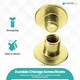 image 5 of 9x13MM Chicago Screw Rivets Flat Head for DIY Planner- 10 Pcs
