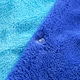 image 4 of OHS Luxury Teddy Fleece Reversible Duvet Cover and Pillowcase Bedding Set Multi | Blue/Sea Blue | Single