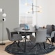image 5 of Roxby Round Dining Table in Black 140x76cm