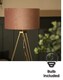 image 4 of ValueLights Aero Polished Gold Floor Lamp Pink Shade & Bulb | Pink