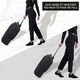 image 2 of 5 Cities 21"/55cm Backpack Trolley Bag Carry On Lightweight Travel Cabin Approved with Shoulder Straps Wheels Suit Case Hand Luggage with 2 Year Warranty Black | Black | Cabin Bag