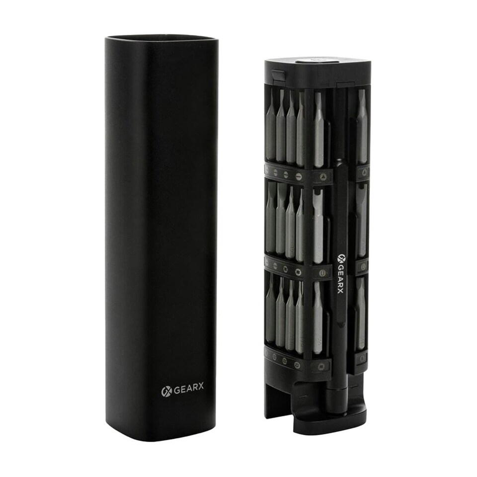 GearX Recycled Aluminium Precision Screwdriver Set (Pack of 46) - Black ...