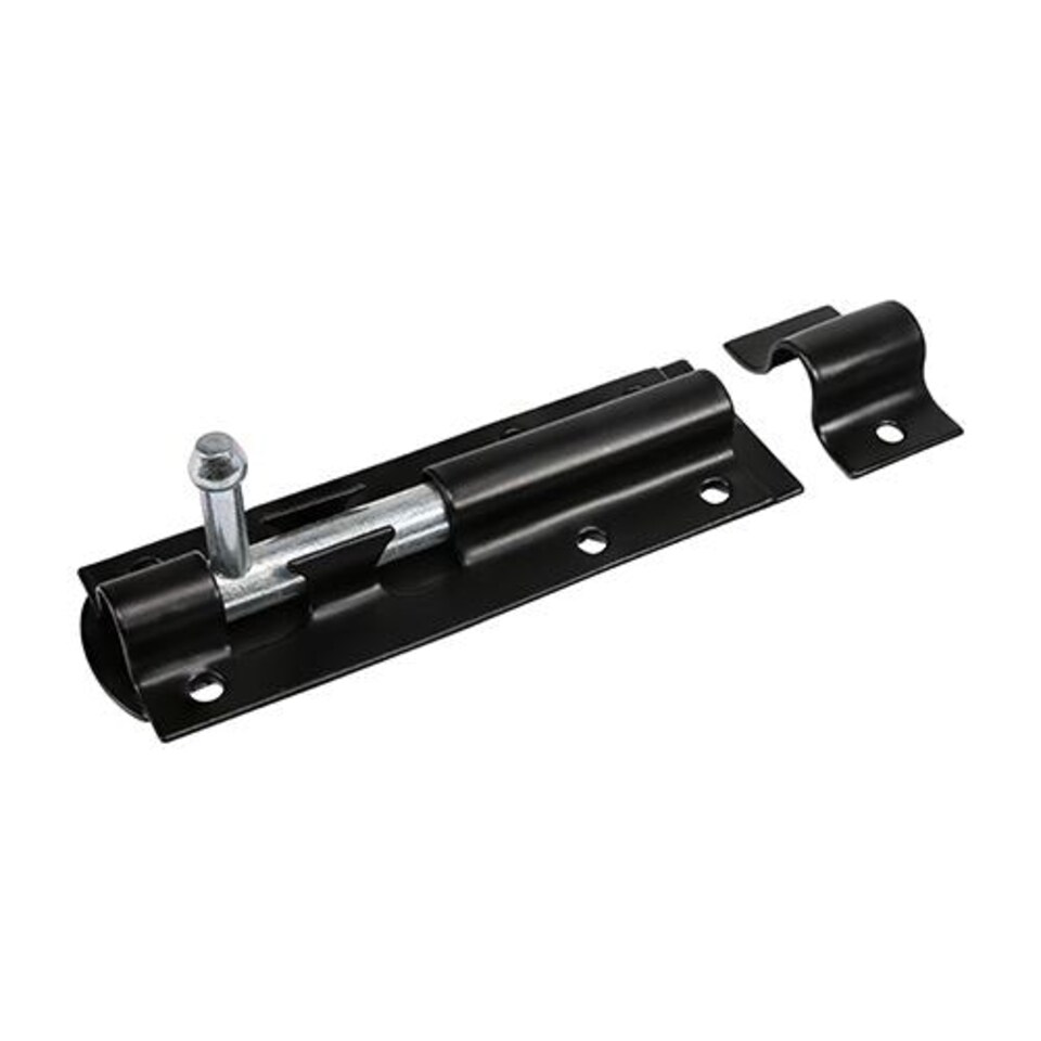Timco - Straight Tower Bolt - Black (Size 6" - 1 Each)
