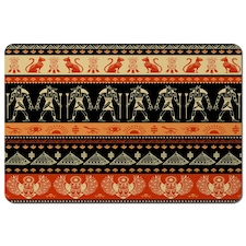 Egyptian Heiroglyphs in Orange & Black (Placemat)