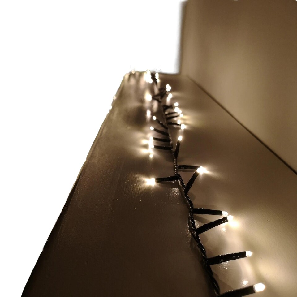 image 1 of 2000 LED 50m Indoor Outdoor Christmas Multi Function Mains Operated String Lights with Timer in Warm White | White | Warm White