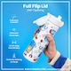 image 4 of Leak Proof Slim Water Bottle, Stainless Steel, 600ml (20oz) | White | Robots | One Size