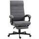 image 1 of Vinsetto Office Chair, Computer Desk Chair, Fabric Swivel Chair with Adjustable Height and Rolling Wheels for Home Office Work Study, Grey