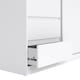 image 9 of Naia Wardrobe with 1 Sliding Door 1 Door 3 Drawers in White High Gloss