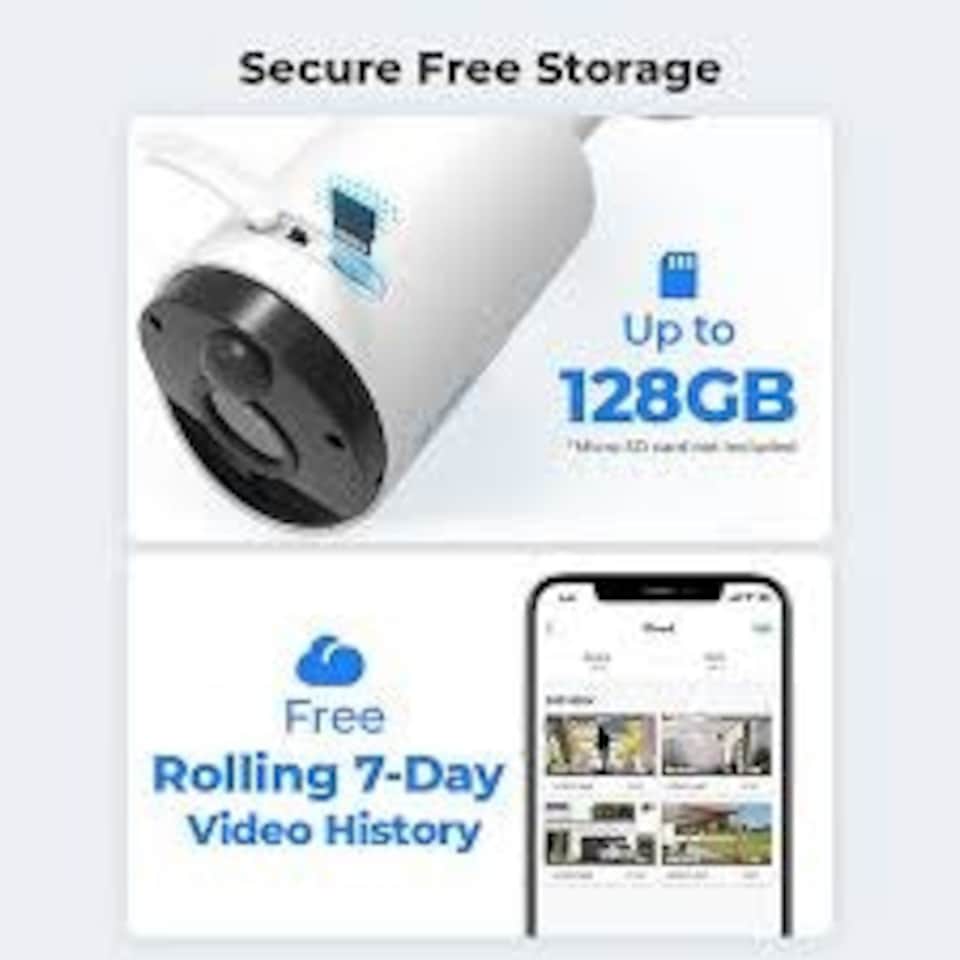 image 1 of reolink argus b21c w/ solar panel+64gb
