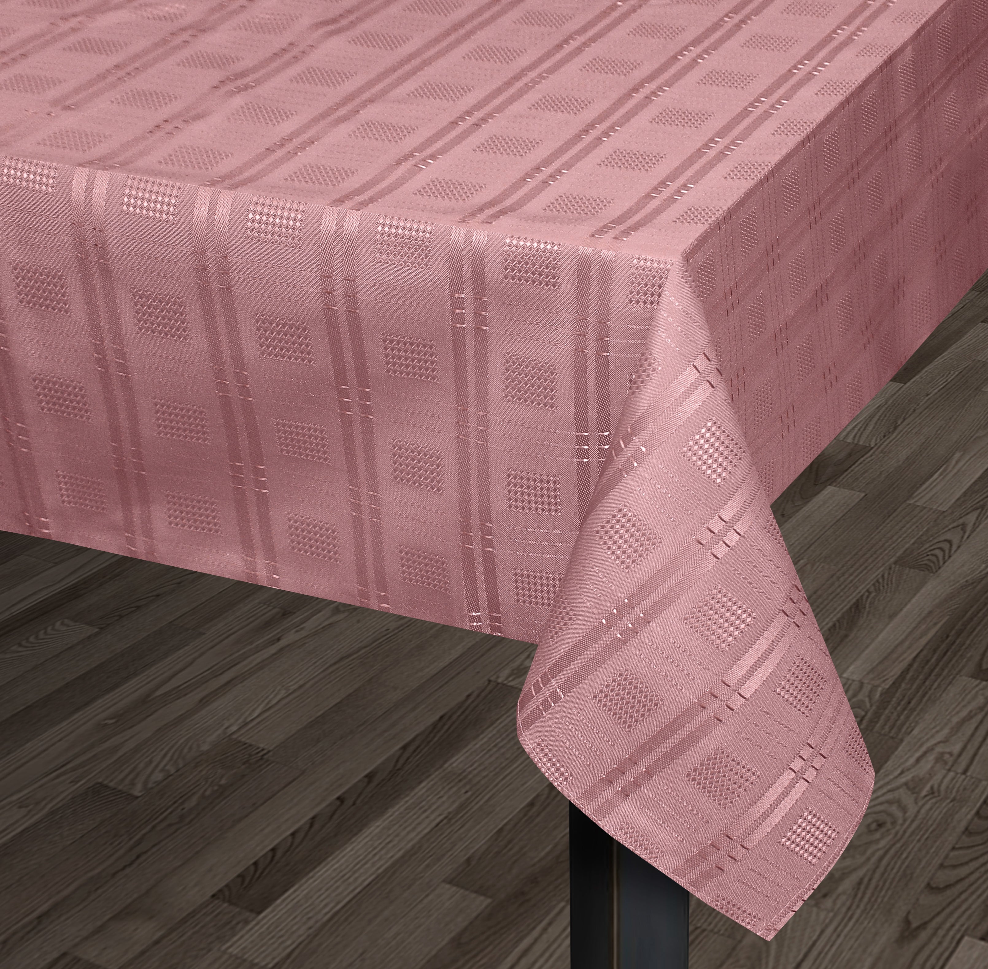 Kitchen Trends Hampton Jacquard Tablecloth in Pink | Size: Medium