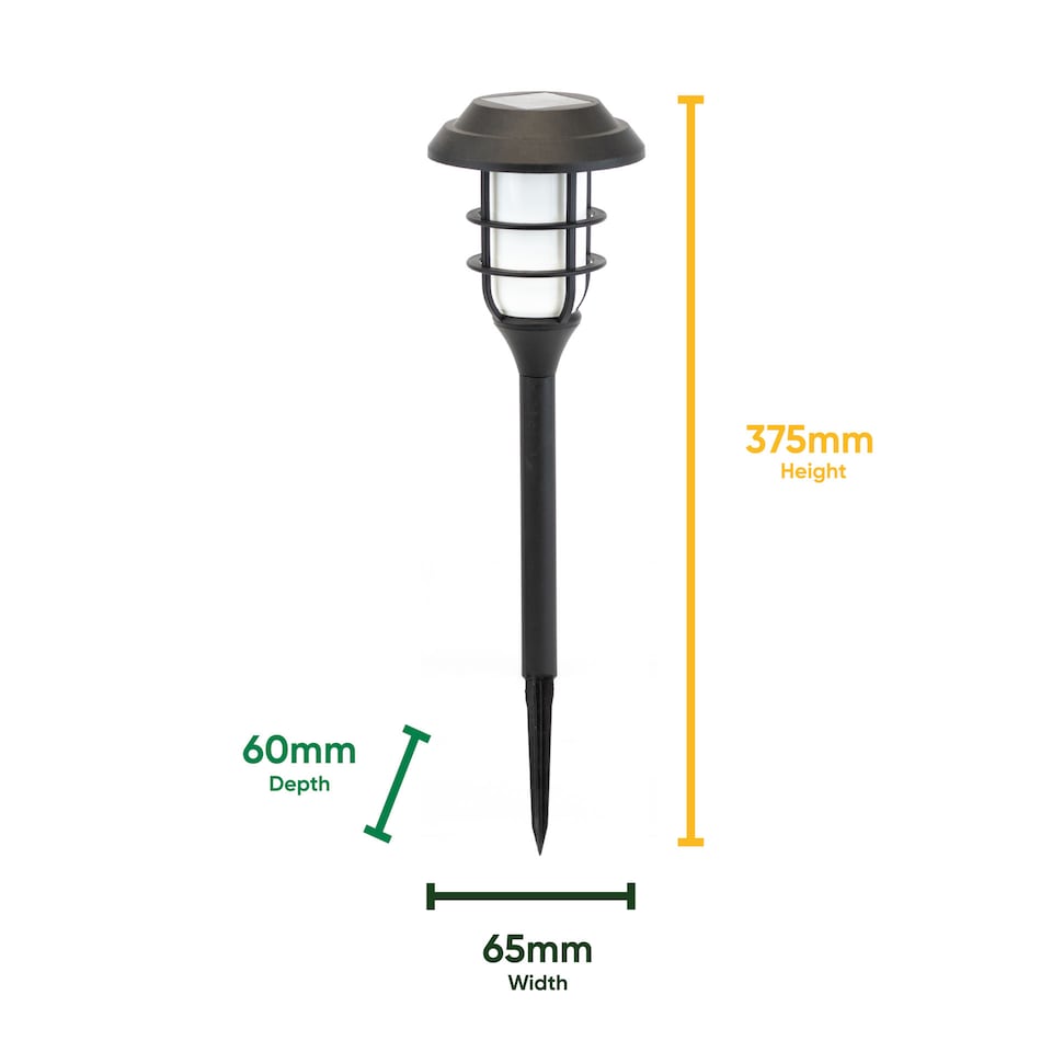 image 1 of Pack of 4 Solar Flaming LED Garden Stake Lights Outdoor
