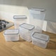 image 2 of 14pc Airtight Reusable Plastic Kitchen Food Storage Container Organiser Set