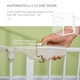 image 5 of PawHut Pet Safety Gate 5 Panels Playpen Metal Fence w/ Walk Through Door - White