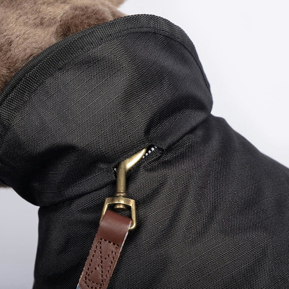 image 1 of Danish Design 2 In 1 Black Dog Coat 40cm (16")