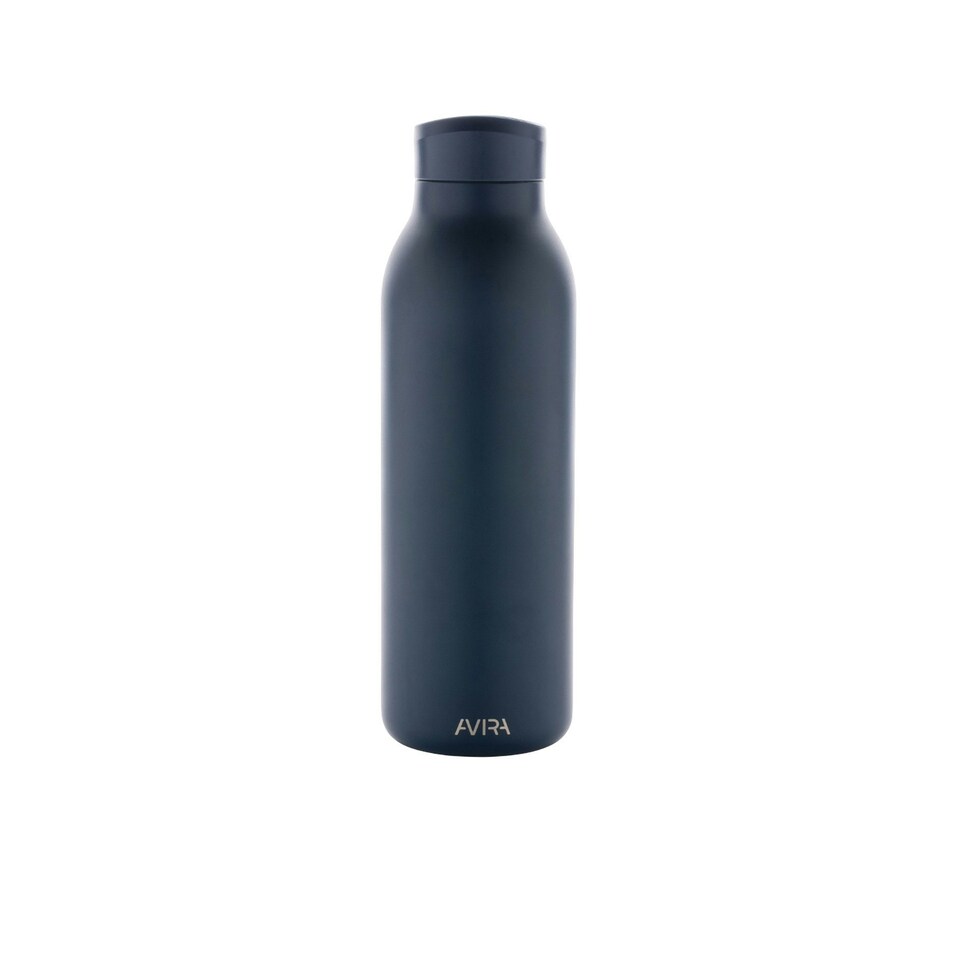 image 1 of Avira Avior Recycled Stainless Steel 500ml Water Bottle - Navy - One Size Blue | One Size