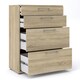 image 4 of Prima Office Storage with 2 Drawers 2 File Drawers In Oak