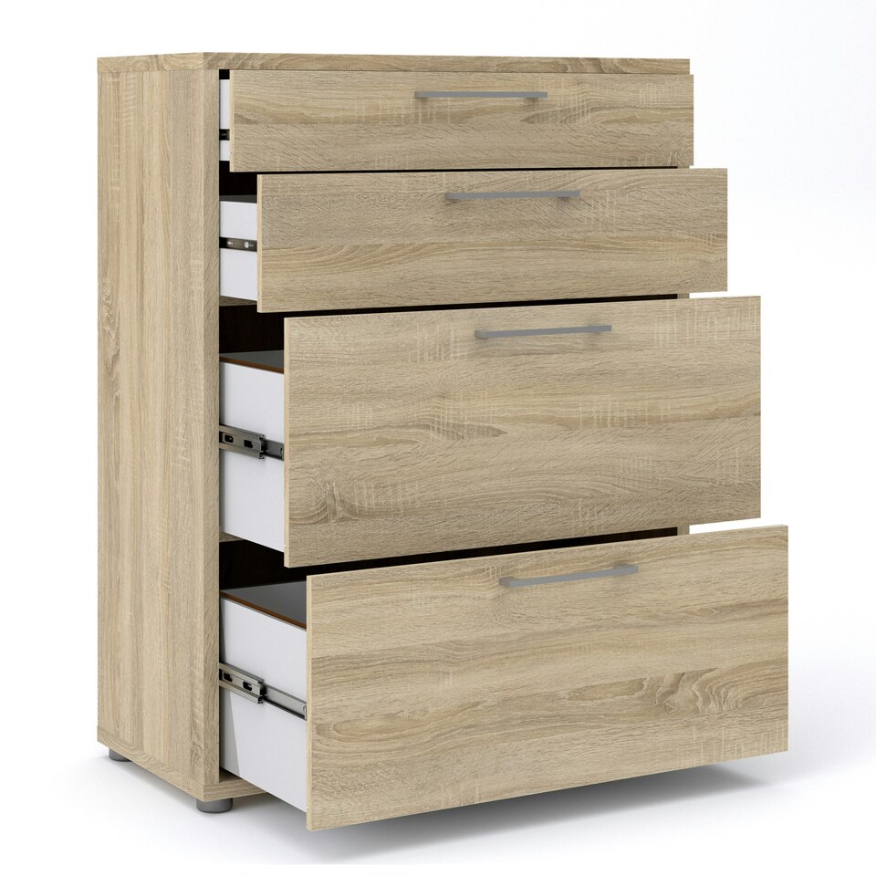 image 1 of Prima Office Storage with 2 Drawers 2 File Drawers In Oak