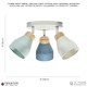 image 8 of Modern Scandinavian Style Spot Ceiling Light in Grey and Dusk and Duck Egg Blue | Multi