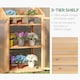 image 4 of Outsunny Wooden Greenhouse Cold Frame Grow House w/ Double Door for Flower Brown