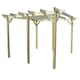 image 1 of Garden Pergola 6 Posts - Wood - L240 x W600 x H270 cm - Light Green