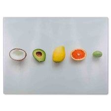 Selection Of Fruit Glass Chopping Board | Multi