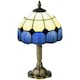 image 6 of HOMCOM Antique Table Lamp, for Bedroom Bedside, Bulb not Included, Blue